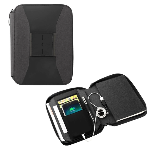 Gri Powerbank 5000 mAh Wireless Organizer