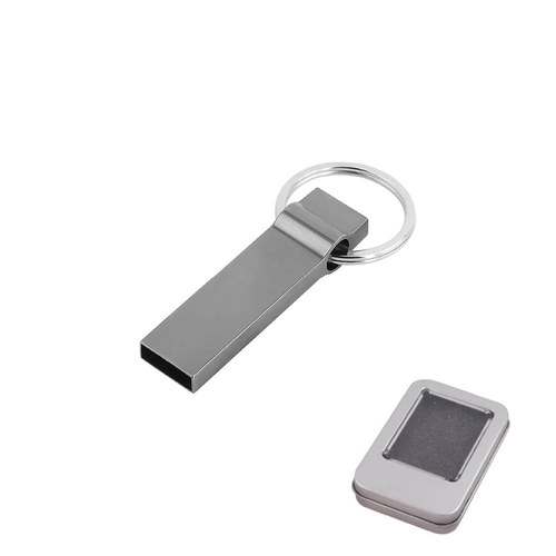 Gümüş 16 GB Metal Anahtarlık USB 3.0 Bellek