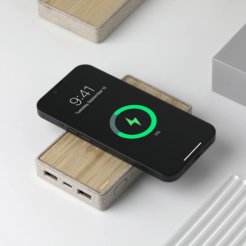 Bambu Powerbank 10000 mAh Bambu Wireless Mobil Şarj Cihazı