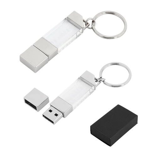 Gümüş 32 GB Kristal USB Bellek