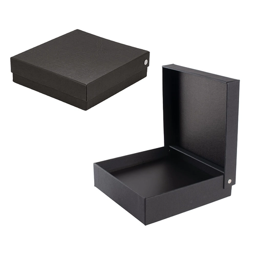 Siyah Sıvamali Rivetli Set Kutusu ( 20 x 19 x 5,5 cm )