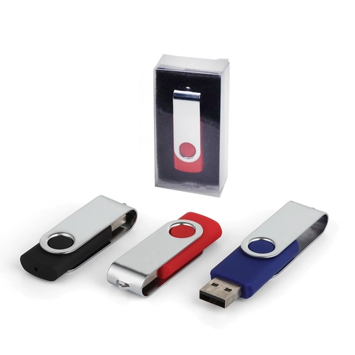 Kırmızı 16 GB Döner Kapaklı USB Bellek