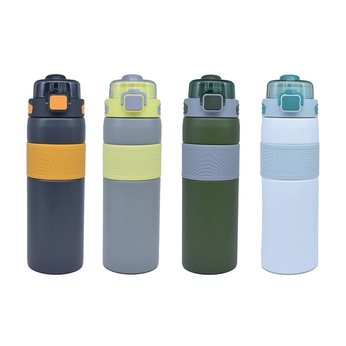 Fıstık Yeşili Basmalı Kapaklı Çelik Termos 800 ml
