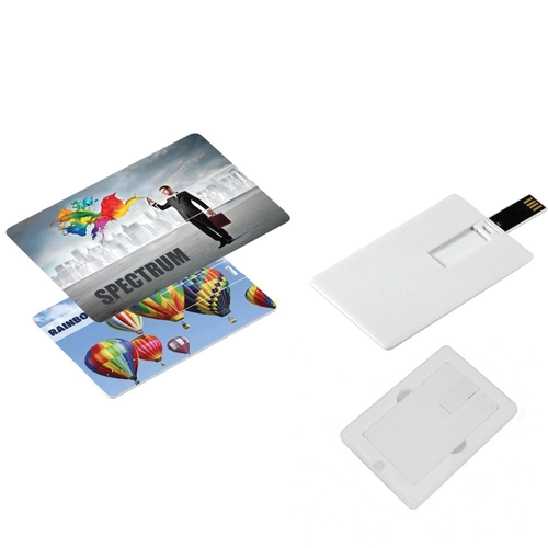 Beyaz 16 GB Kartvizit USB Bellek