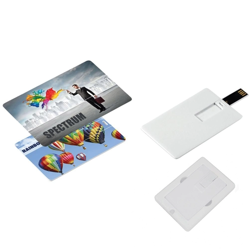 Beyaz 8 GB Kartvizit USB Bellek