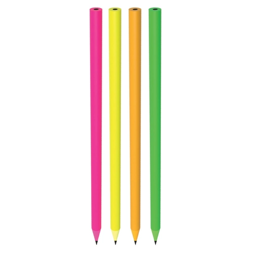 Pembe Yuvarlak Neon Kurşun Kalem
