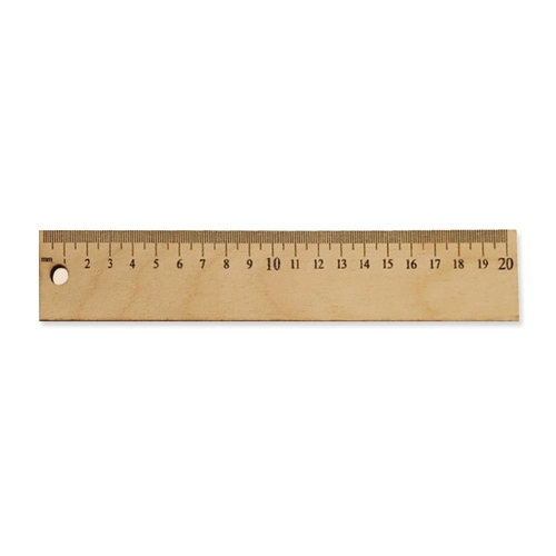 Naturel Ahşap Cetvel (20 cm)