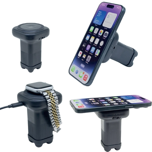 Siyah 5000 mAh Powerbank &amp; Masaj Aleti