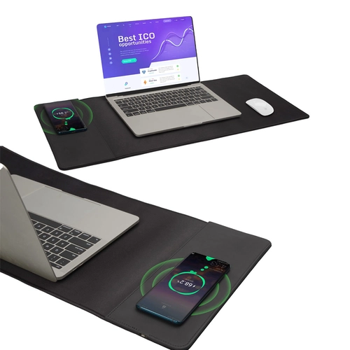 Siyah Wireless Şarjlı Mousepad
