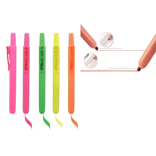 Neon Sarı Basmalı Highlighter Kalem