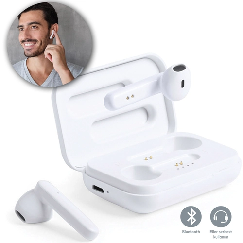 Beyaz Bluetooth Kulaklık