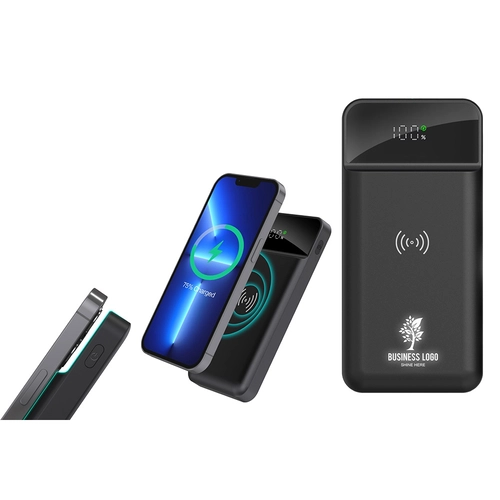 Siyah Powerbank 10000 mAh Mobil Şarj Cihazı