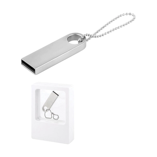 Gümüş 32 GB Metal Anahtarlık USB Bellek