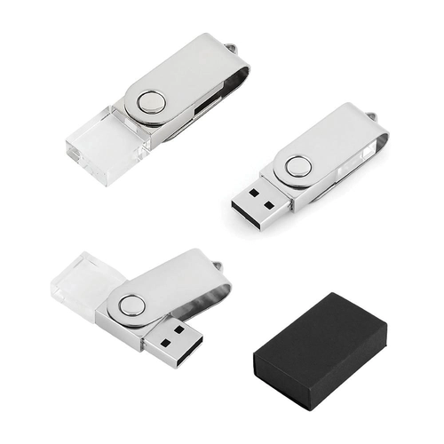 Gümüş 32 GB Kristal USB Bellek