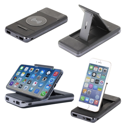 Siyah Powerbank 10000 mAh Wireless Mobil Şarj Cihazı