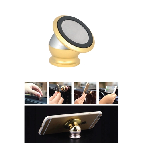 Krom Metal Mıknatıslı Araç Telefon Standı