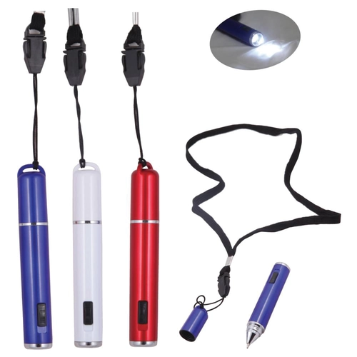 Mavi Boyun Askılı Tükenmez Kalem Penlight