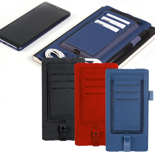 Siyah Wireless Şarj Özellikli Defter Kılıfı