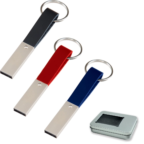 Siyah 32 GB Metal USB Bellek Anahtarlık