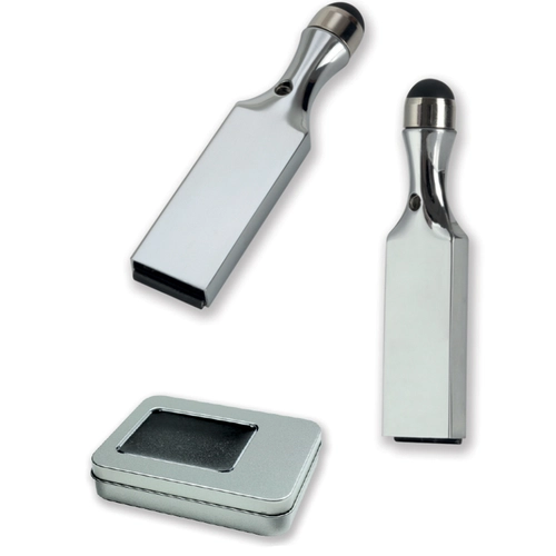Gümüş 32 GB Metal USB Bellek Touchpen