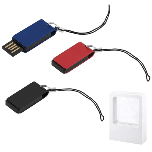 Siyah 8 GB Döner Mekanizmali Alüminyum USB Bellek