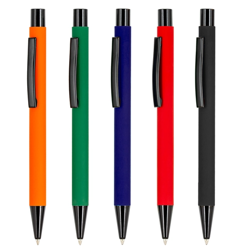 Siyah Metal Rubber Tükenmez Kalem