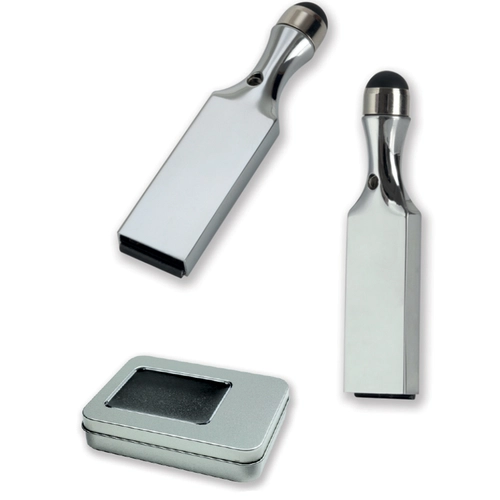 Gümüş 16 GB Metal USB Bellek Touchpen