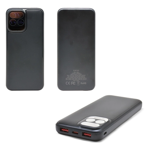 Siyah 10000 mAh Mobil Şarj Cihazı