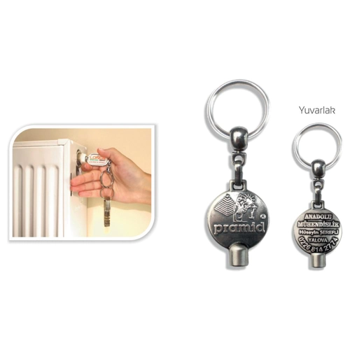 Gümüş Metal Purjör Anahtarlık
