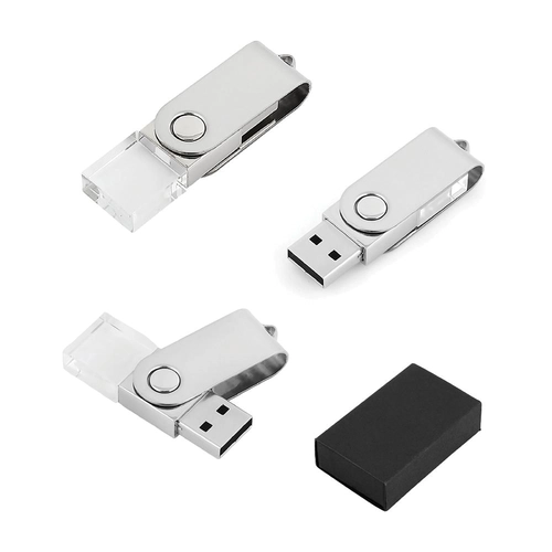 Gümüş 16 GB Kristal USB Bellek