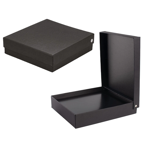 Siyah Sıvamali Rivetli Set Kutusu ( 21,8 x 27 x 5,2 cm )